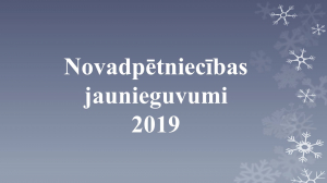 Novadpētniecības jaunieguvumi 2019